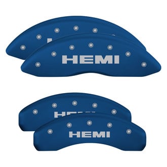 MGP® - Gloss Blue Caliper Covers with Hemi Engraving (Full Kit, 4 pcs)