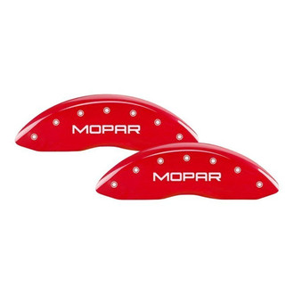 MGP® - Gloss Red Caliper Covers with Mopar Engraving (Full Kit, 4 pcs)