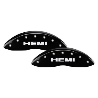 MGP® - Gloss Black Caliper Covers with Hemi Engraving (Full Kit, 4 pcs)