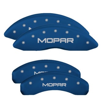 MGP® - Gloss Blue Caliper Covers with Mopar Engraving (Full Kit, 4 pcs)