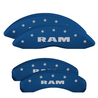 MGP® - Gloss Blue Caliper Covers with Ram Engraving (Full Kit, 4 pcs)