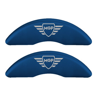MGP® - Gloss Blue Caliper Covers with MGP Engraving (Full Kit, 4 pcs)