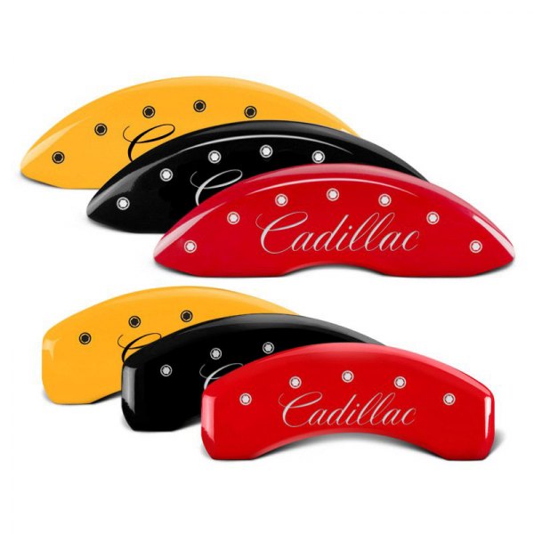  MGP® - Caliper Covers with Cadillac Cursive Engraving (Full Kit, 4 pcs)