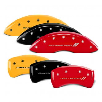 MGP® - Caliper Covers with Challenger and Stripes Engraving (Full Kit, 4 pcs)