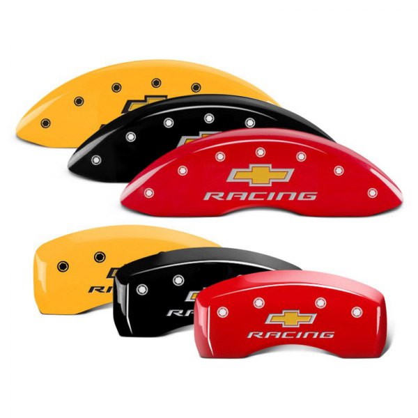  MGP® - Caliper Covers with Chevy Racing Engraving (Full Kit, 4 pcs)