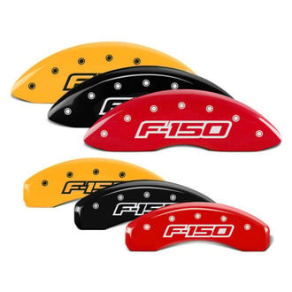 MGP® - Caliper Covers with Ford F-150 Logo Engraving from 2009 (Full Kit, 4 pcs)