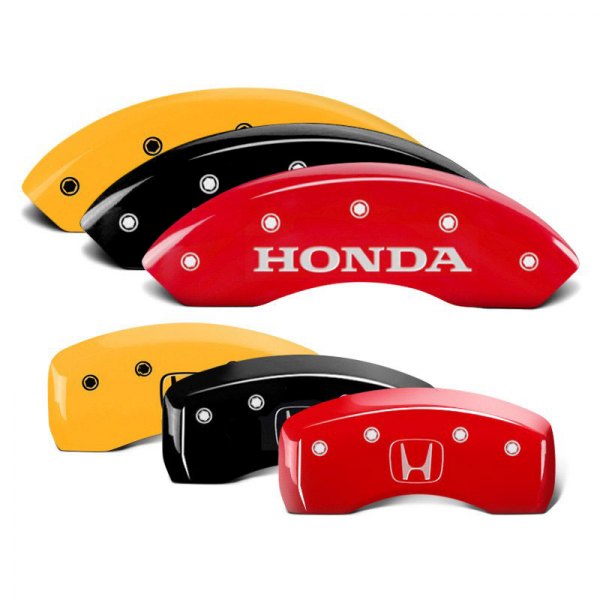  MGP® - Caliper Covers with Front Honda and Rear H Logo Engraving (Full Kit, 4 pcs)