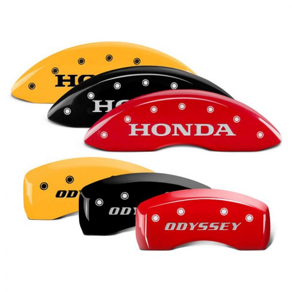  MGP® - Caliper Covers with Front Honda and Rear Odyssey Engraving (Full Kit, 4 pcs)