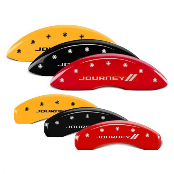  MGP® - Caliper Covers with Journey and Stripes Engraving (Full Kit, 4 pcs)