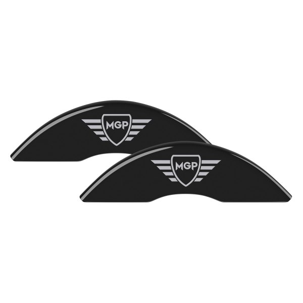 MGP® - Gloss Black Front Caliper Covers with MGP Engraving (Full Kit, 4 pcs)