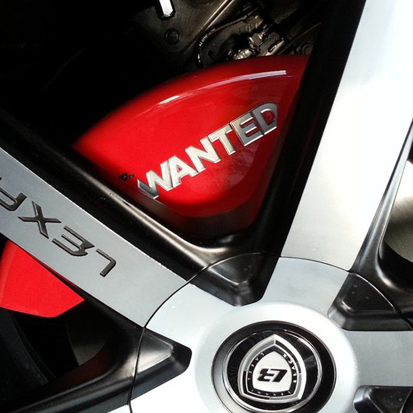 MGP® - Gloss Red Caliper Covers with Most Wanted Logo