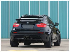 Tires on BMW X6 Rear View