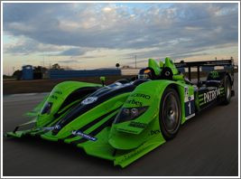 Tires on Green Racer Bolid