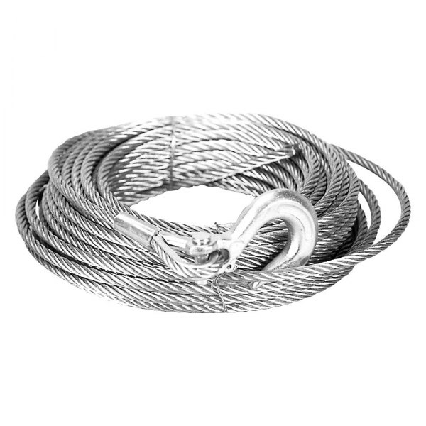 Mile Marker® 19-50010C - 5/16 x 100' Steel Winch Cable with Hook