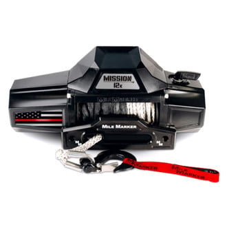 Mile Marker® - Flag Series Thin Red Line Edition Mission Winch