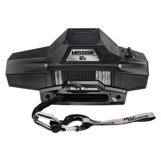 Mile Marker® 78-53251 - 12,000 lbs Mission Covert Black Winch with Synthetic Rope