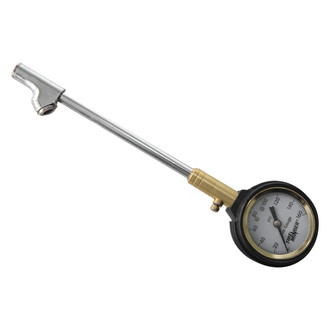 Minder Research® - 5 to 160 psi Dial Tire Pressure Gauge with Dual Foot Chuck