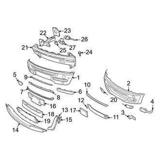 Mini OE - Front Bumper - Bumper & Components (Base Hatchback)