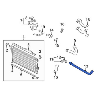 Mini OE - Lower Radiator Coolant Hose