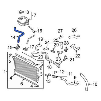 Mini OE - Engine Coolant Overflow Hose