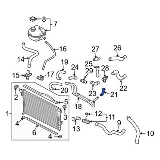 Mini OE - HVAC Heater Hose