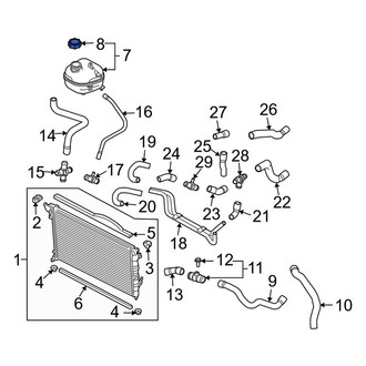 Mini OE - Engine Coolant Reservoir Cap