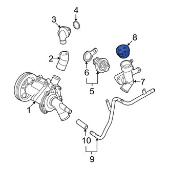 Mini OE - Engine Coolant Thermostat Housing Cap