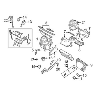 Mini OE - Air Conditioner & Heater - Evaporator & Heater Components