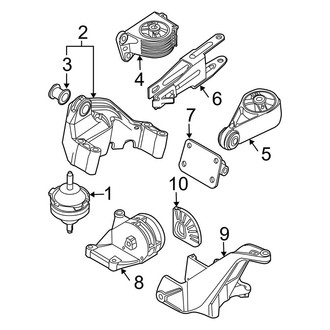 Mini OE - Engine / Transaxle - Engine & Transmission Mounting (Hatchback Supercharged)