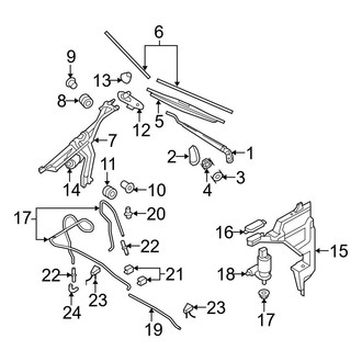 Mini OE - Windshield - Wiper & Washer Components