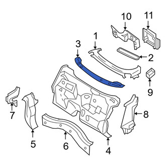Mini OE - Front Cowl Water Deflector