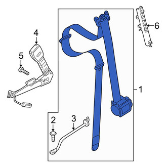 Mini OE - Front Right Seat Belt Lap and Shoulder Belt