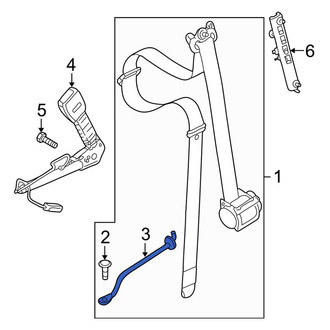 Mini OE - Front Seat Belt Guide Bracket