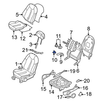 Mini OE - Front Left Inner Seat Back Recliner Adjustment Handle Cap
