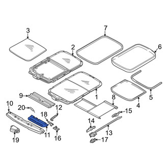 Mini OE - Left Sunroof Deflector