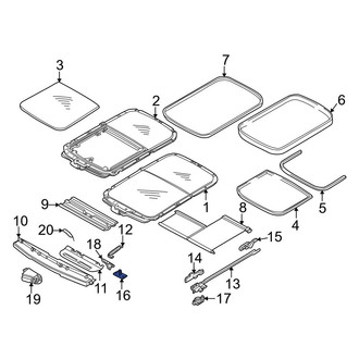 Mini OE - Sunroof Cable Guide