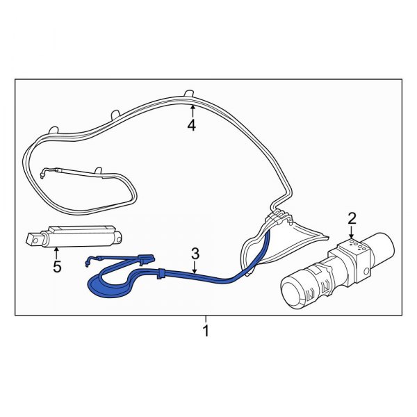 Convertible Top Hydraulic Line