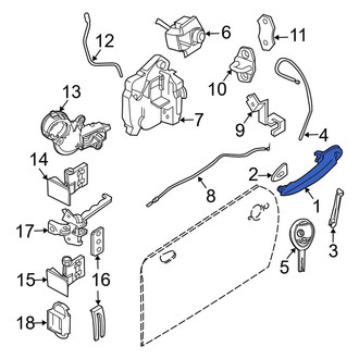 Mini OE - Front Left Outer Exterior Door Handle