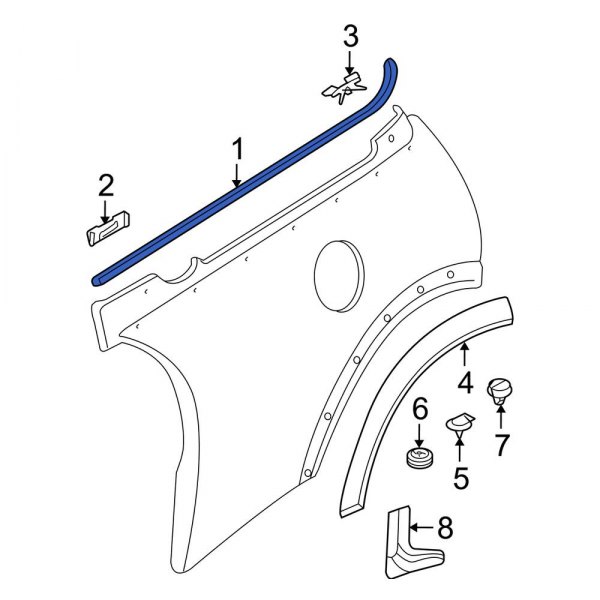 Quarter Panel Molding