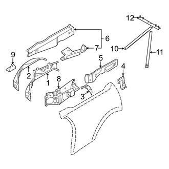 Mini OE - Quarter Panel - Inner Structure (Base / S Convertible)