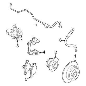 Mini OE - Rear Suspension - Brake Components (Base / S Convertible)