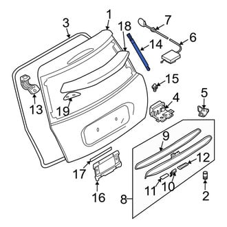 Mini OE - Liftgate Lift Support