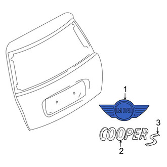 Mini OE - Rear Deck Lid Emblem