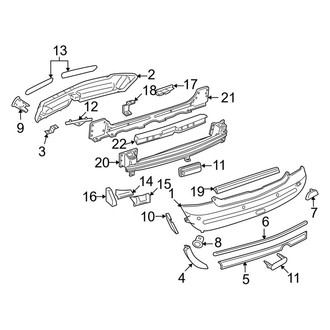 Mini OE - Rear Bumper - Bumper & Components (Base Model), (Base Convertible)