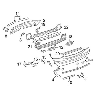 Mini OE - Rear Bumper - Bumper & Components (S Convertible)