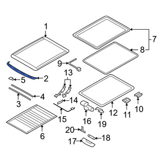 Mini OE - Right Sunroof Deflector
