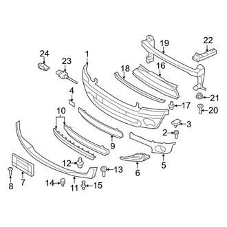Mini OE - Front Bumper & Grille - Bumper & Components (Base Convertible)