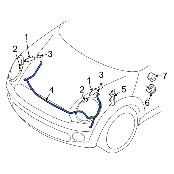 Headlight Washer Hose