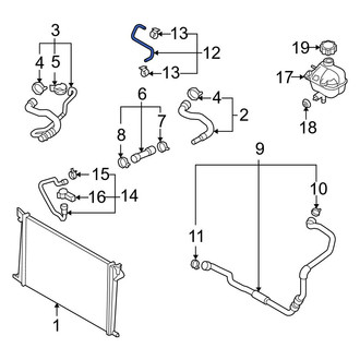 Mini OE - Engine Coolant Overflow Hose