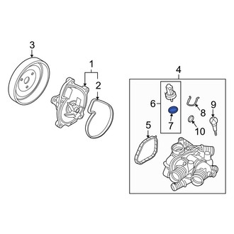 Mini OE - Engine Coolant Temperature Sensor O-Ring